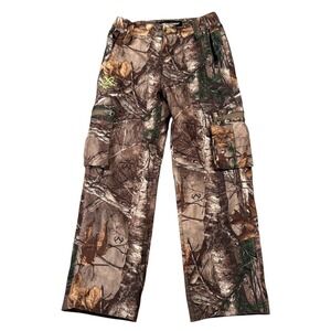 Realtree Xtra Camo Cargo Pants Kids Sz M‎ Outdoor Hunting Fishing Gear Warm Camp